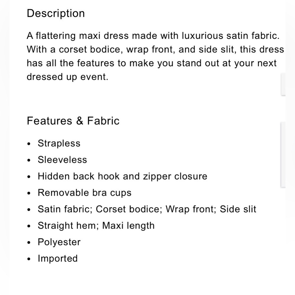 Express Women’s 2 Pink Satin Strapless Corset Gown Dress XS Formal Slit - Picture 9 of 16